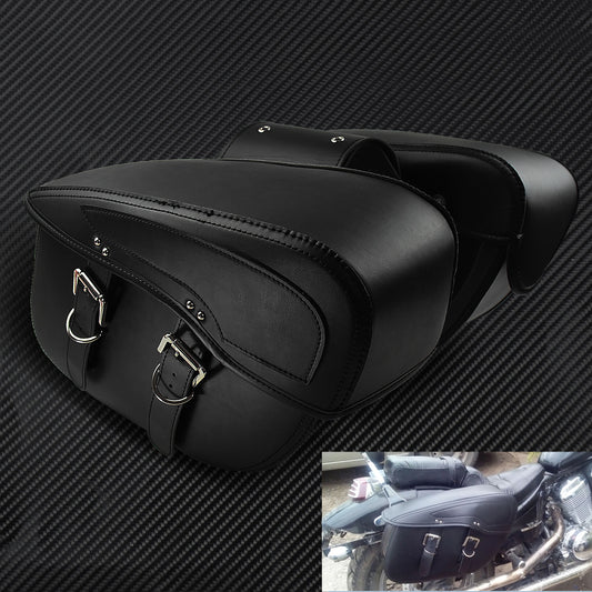 Motorcycle Saddle Bags PU Leather Luggage Tool Bags Fit for Harley Chopper XL883