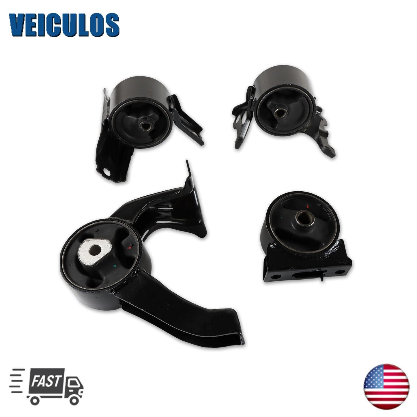 Set of 4 Engine Mounts for 2007-2016 for Jeep Compass Patriot 2.0L 2.4L A5415 A5416