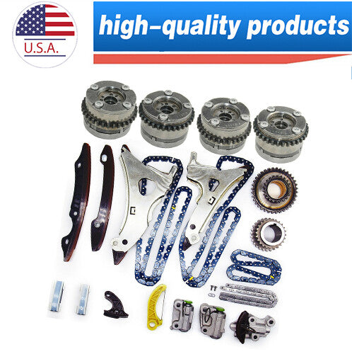Timing Chain Kit+Camshaft Adjusters for Mercedes-Benz CLS500 GLE500 S500 W212 US