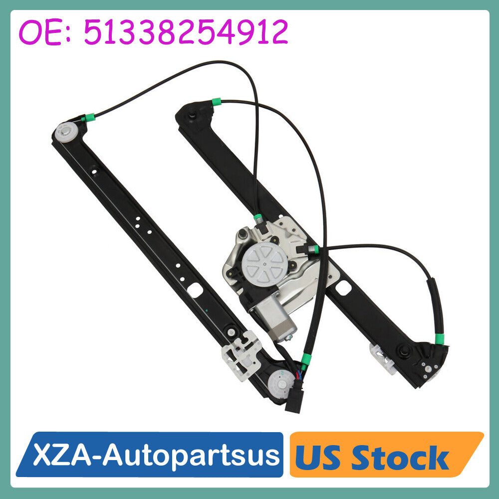 Front RH Power Window Regulator w/ Motor Passenger Side For 2000-2006 for BMW X5 E53 Q
