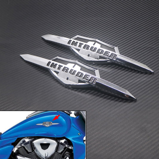 Pair Gas Tank Emblem Badge Decals for Suzuki Intruder VL400 VL800 LC1500 Volusia Q