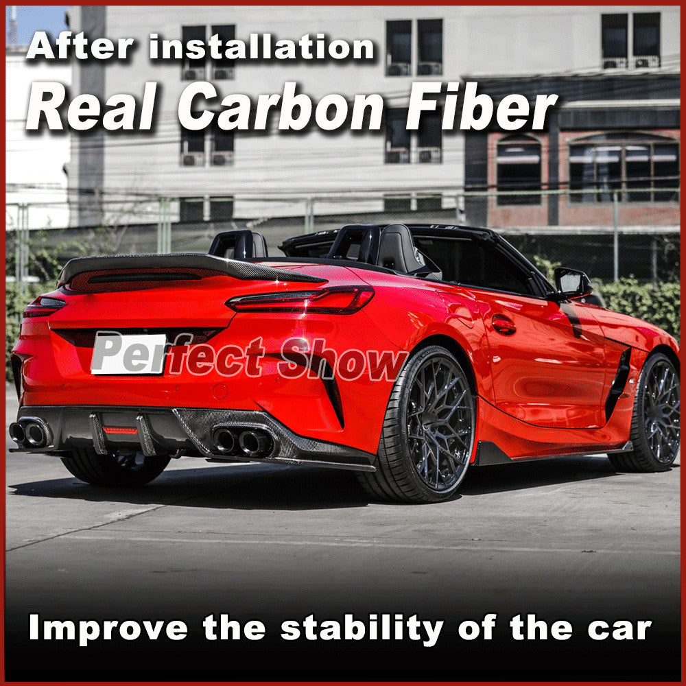 Fit for BMW Z4 G29 2019-2021 REAL CARBON Side Skirts Extension Lip Panel Spoiler