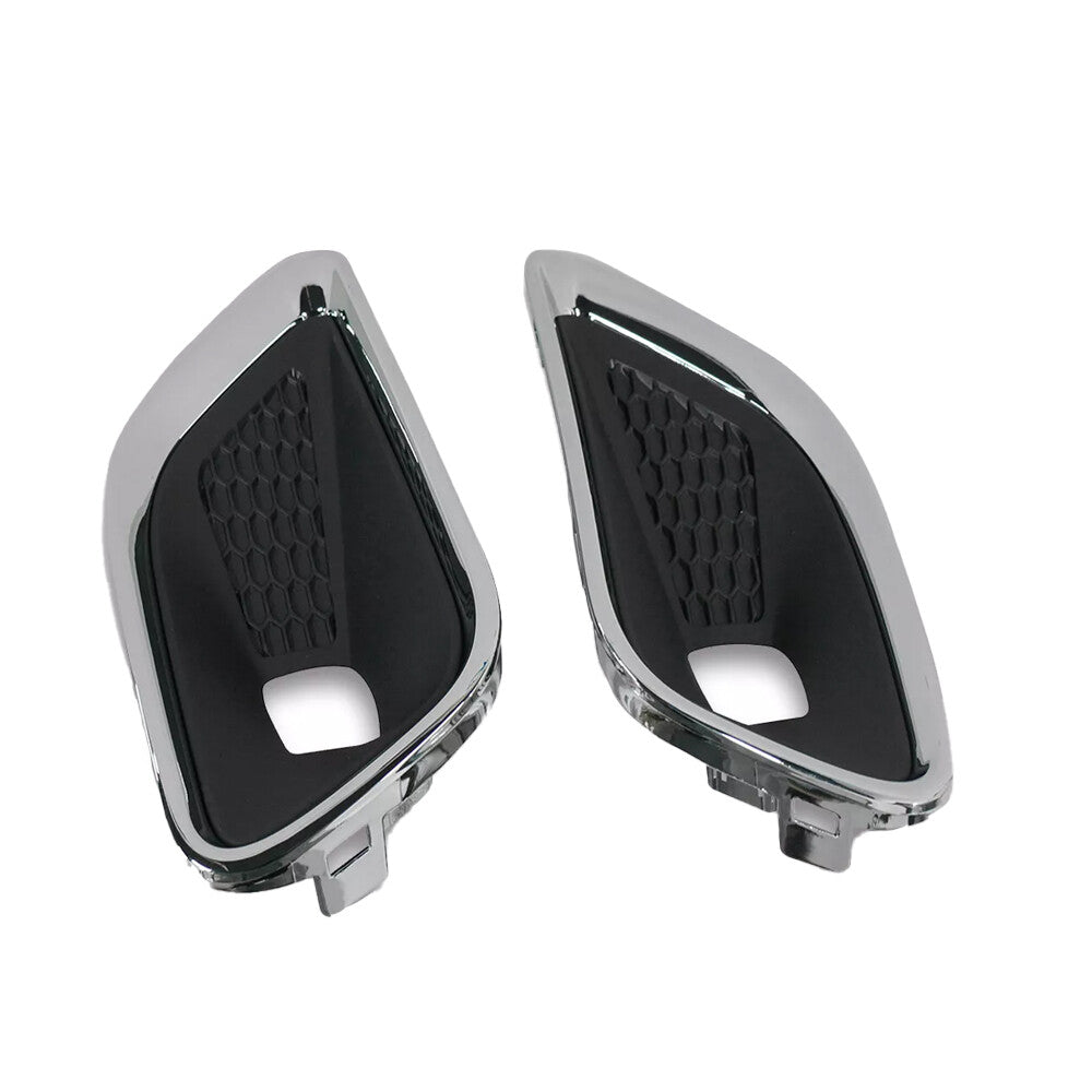 Pair Left Right Front Bumper Fog Lamp Light Cover Bezel for Jeep Cherokee