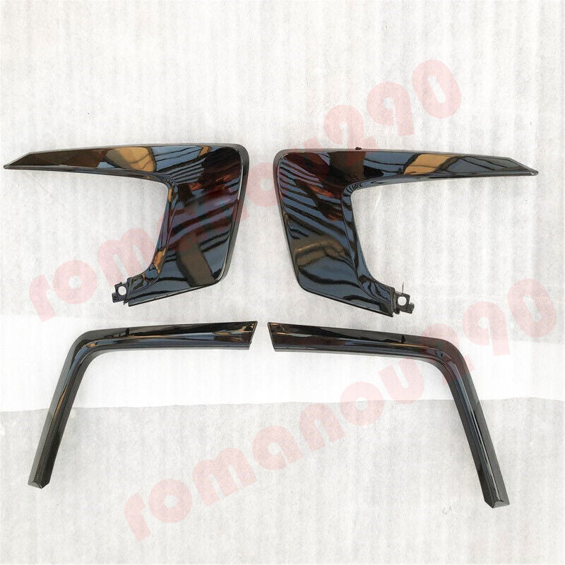 for Mitsubishi Outlander Sport RVR 2016-2019 Black Front Bumper Molding Cover 4x