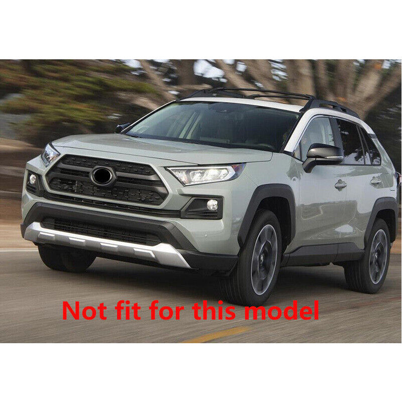 1X Glossy Black Front Grille Mesh Emblem Badge Frame Cover for Toyota Rav4 19-23