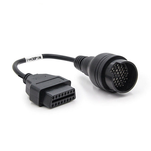 38 Pin Male to OBD2 16 Pin Female Cable Adapter for Iveco Truck Diagnostic Tool