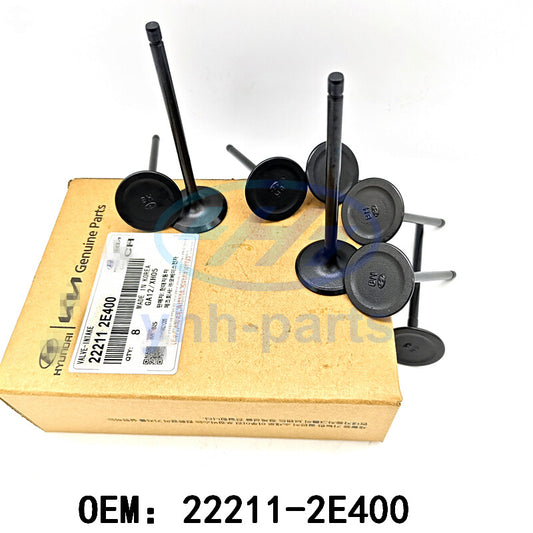 22211-2E400 8PCS NU Engine Intake Valve For 2011-2021 for Hyundai for Kia 1.8L 2.0L