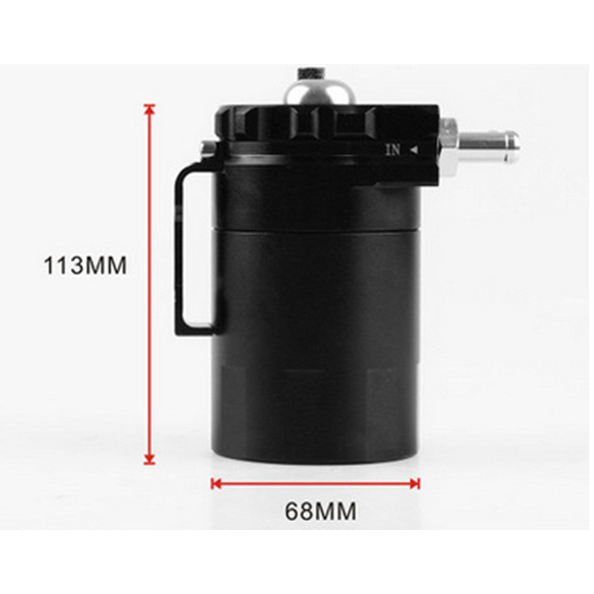Baffle Aluminum Oil Catch Can Reservoir Tank Kit With Breather Filter