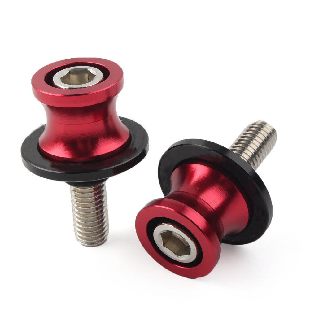 10mm CNC Swingarm Spools Slider Swing Arm Stand for KAWASAKI ZX6R 1998-2011 Red
