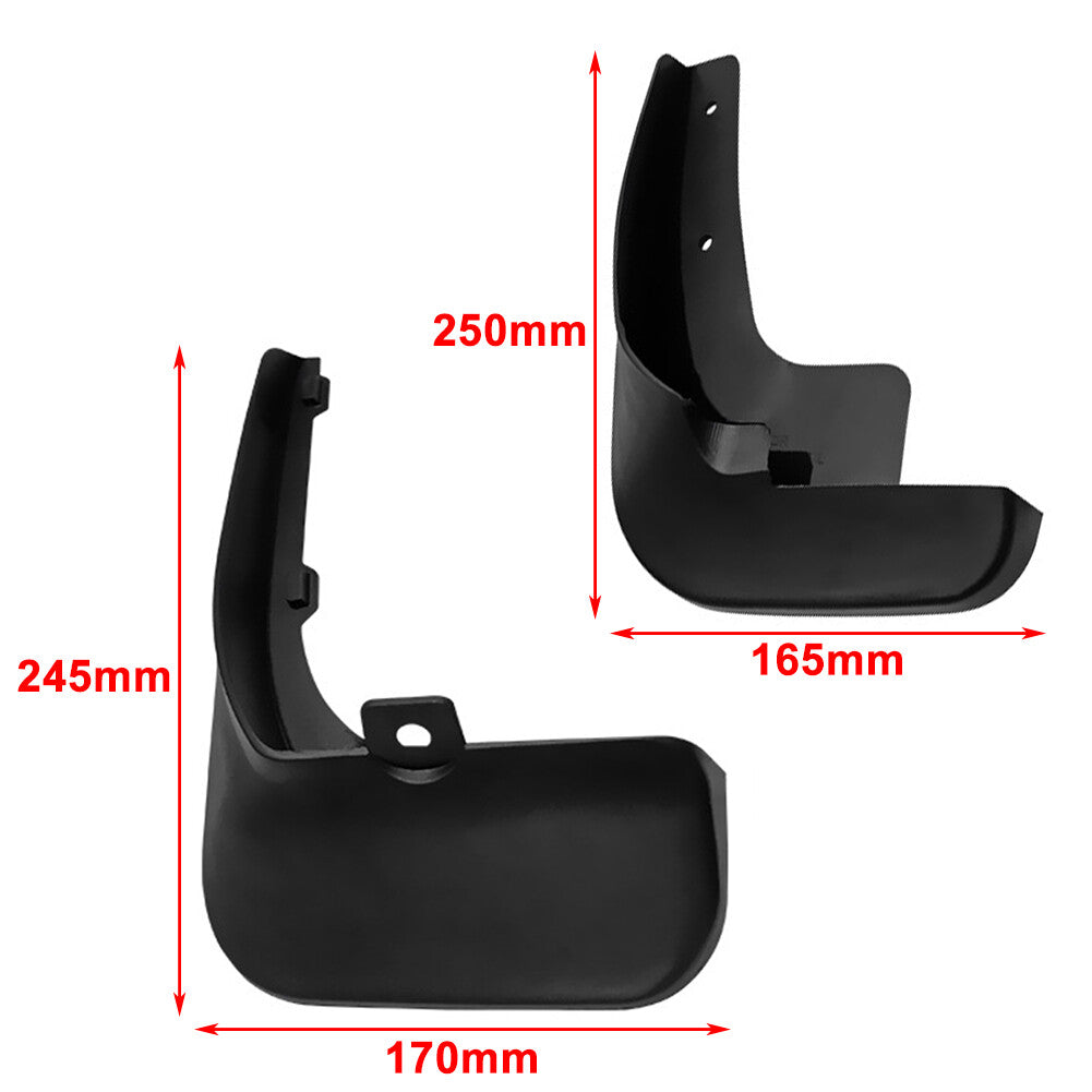 Mud Flaps Mudguards Splash Guards for Nissan NV200 Vanette Evalia 2010-2019 BLK Q