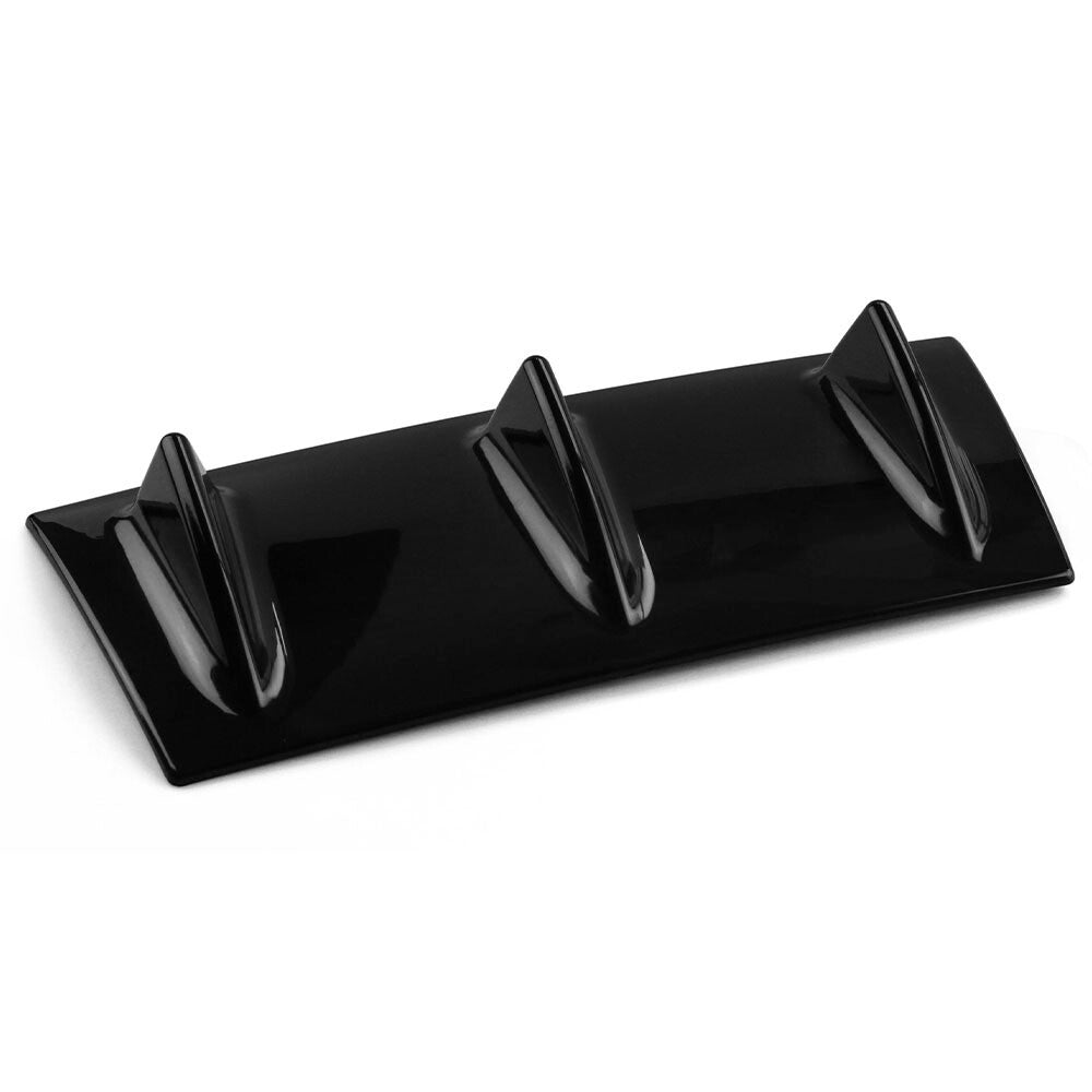 14Rear Bumper Lip Chassis Diffuser Spoiler Shark 3 Fin Style Protection Spoiler Q