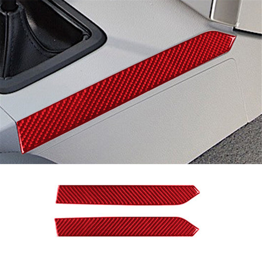 Red Carbon Fiber Console Air Vent Outlet Cover Trim for Mustang 2005-2009 v