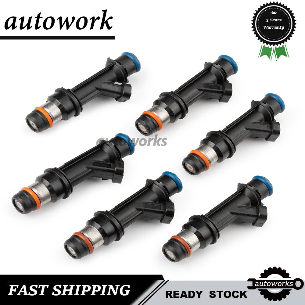 6pcs 25313185 NEW Fuel Injectors for Chevy Trailblazer for GMC Envoy 4.2L 2002-2004