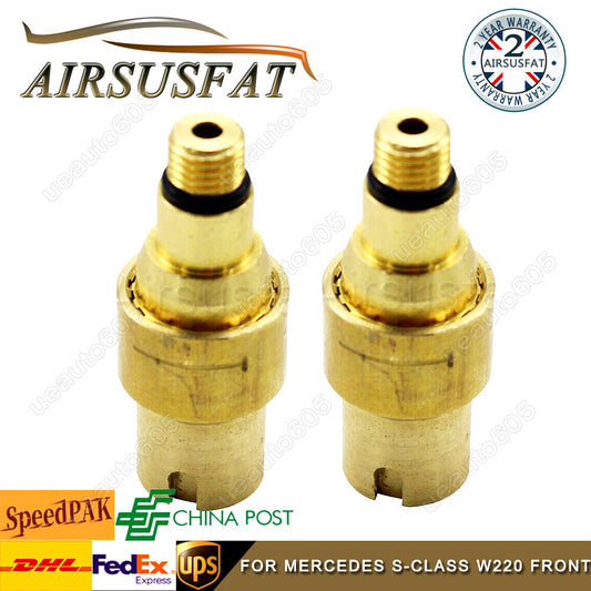2x Front Air Suspension Risidual Pressure Copper Valve for Mercedes W220 S-Class