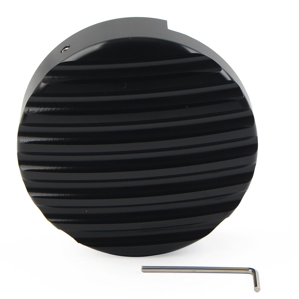 1xCNC Derby Timing Timer Cover Horizontal Pattern for Harley XL883 2013+ Black B