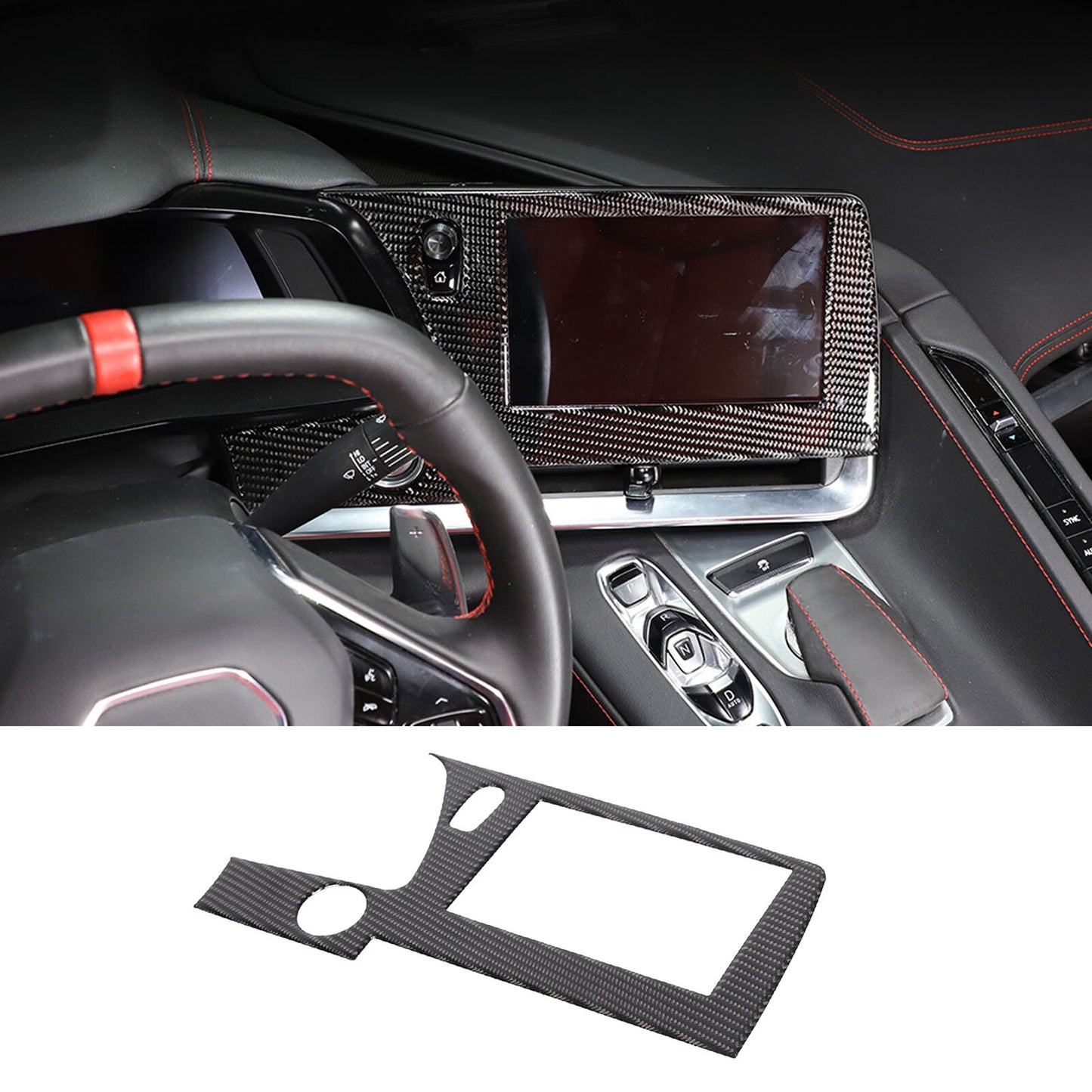 ABS Matte Black Automotive Gas Cap Protection Sticker for Tacoma 2005 - 2015- v