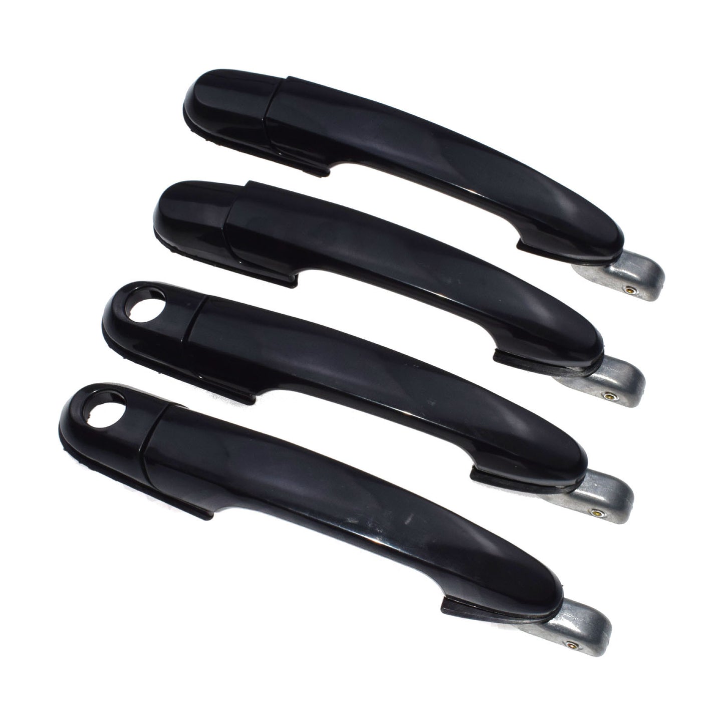 New black exterior door handle 4 piece set for 05-09 for Hyundai for Tucson - v