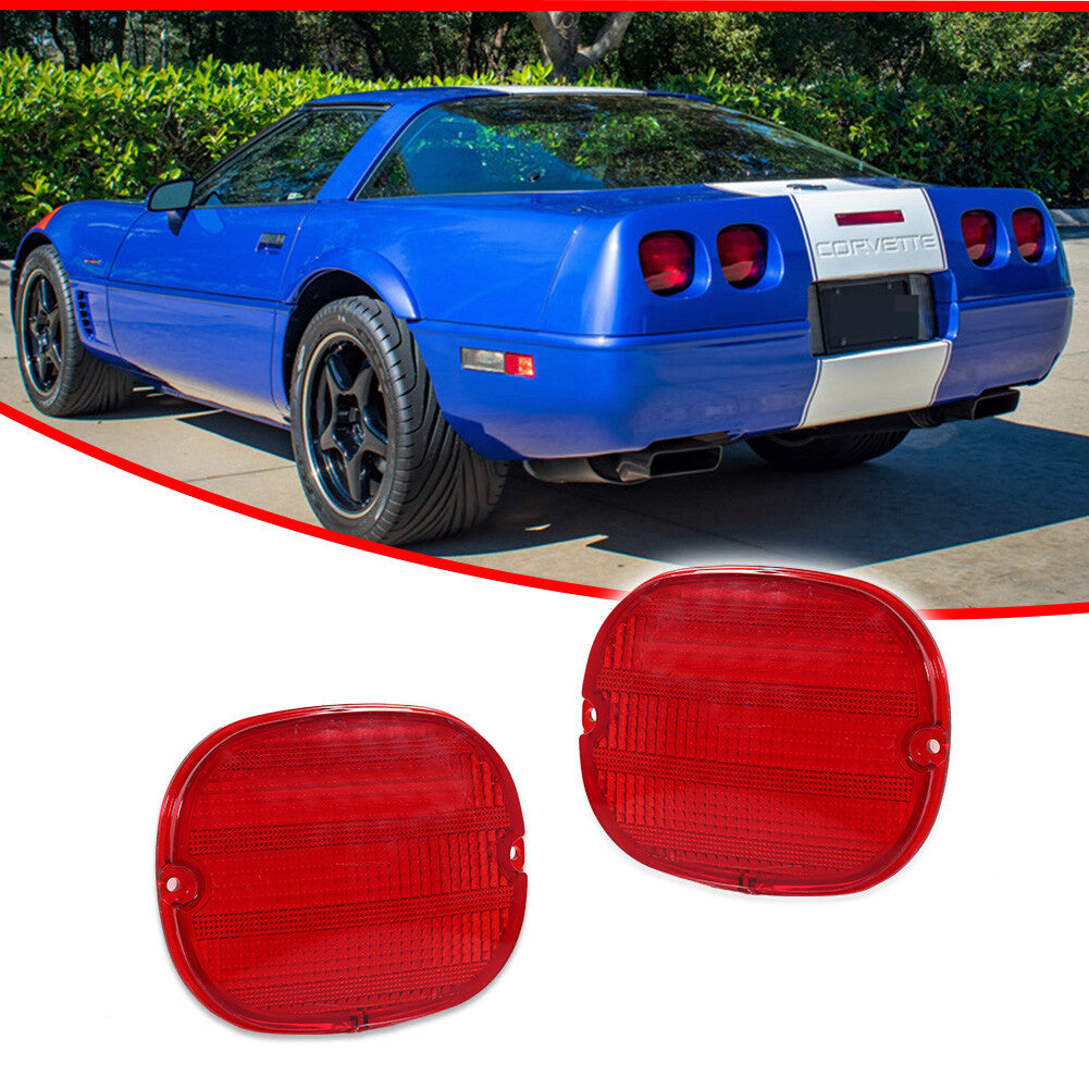 OE style red lens rear taillight reflector housing suitable for 1990-1996 C4 for Corvette - v