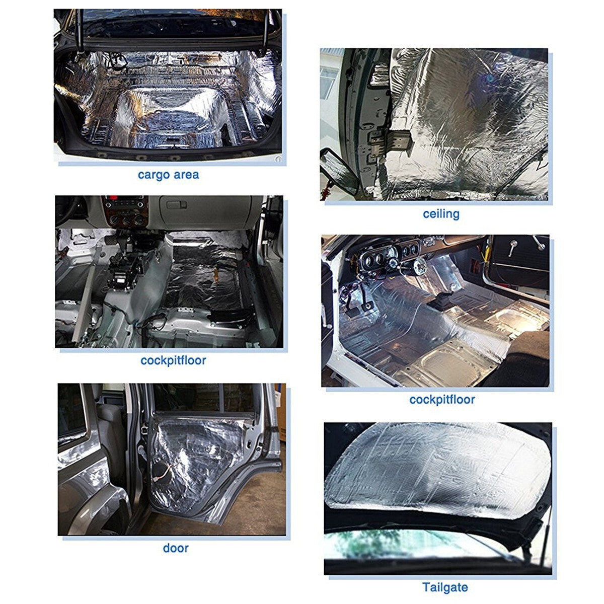 Car Sound Deadener Vehicle Insulation Body Panels Closed Cell Foam Sheet Thermal