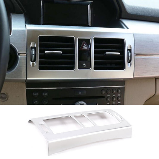 Silver ABS Central Air Vent Outlet Panel Trim for Mercedes-Benz GLK X204 2008-12