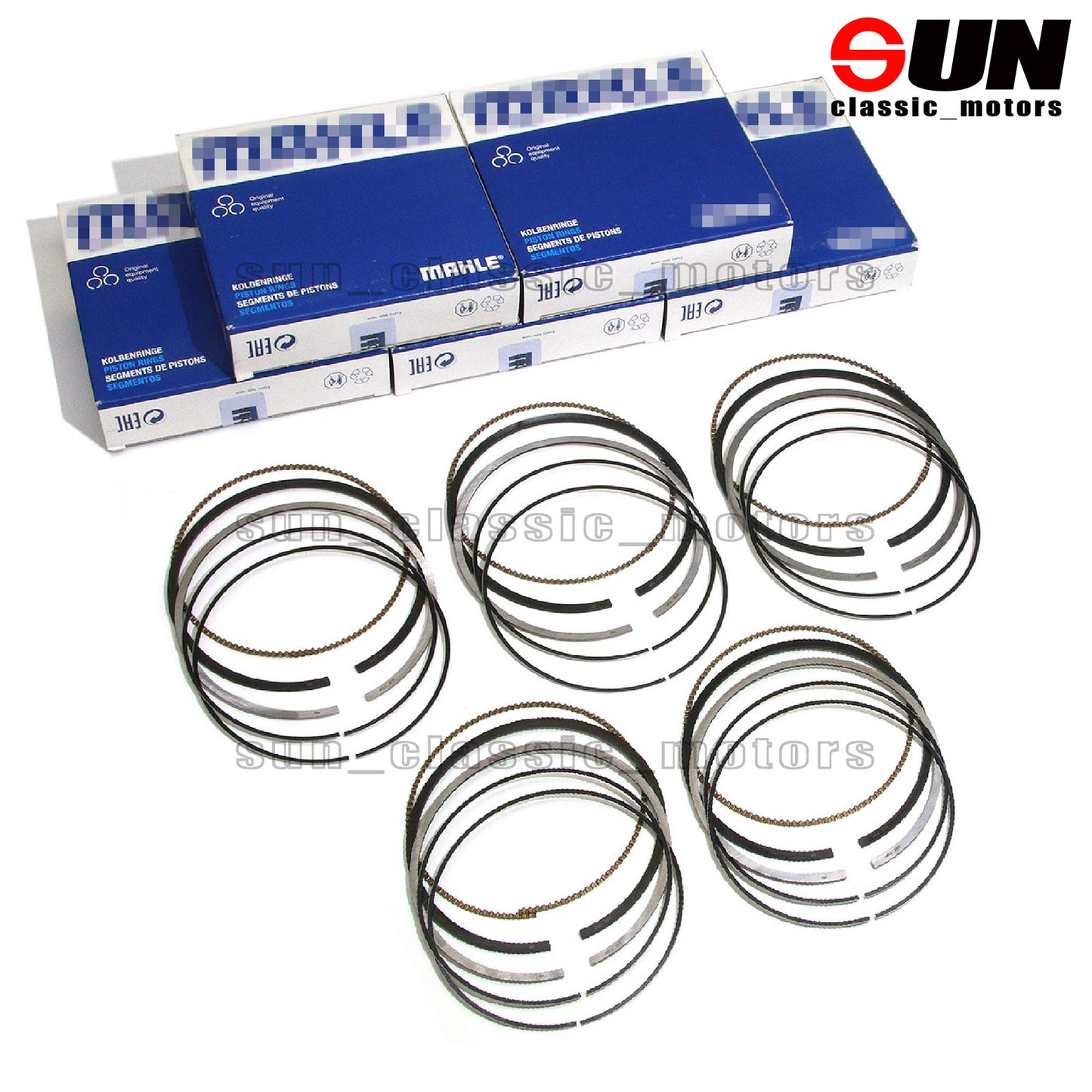 5x Piston Rings Set STD for VOLVO S60 V40 XC60 2.5T L5 B5254T12 B5254T14