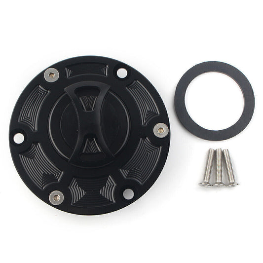 Fuel Gas Tank Cap Cover Fit RS125/RS250 RSV1000 Tiger 800 1050 Black Q
