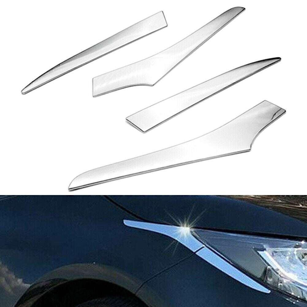 4-piece chrome headlight cover trim for Toyota for Corolla hatchback 19-20