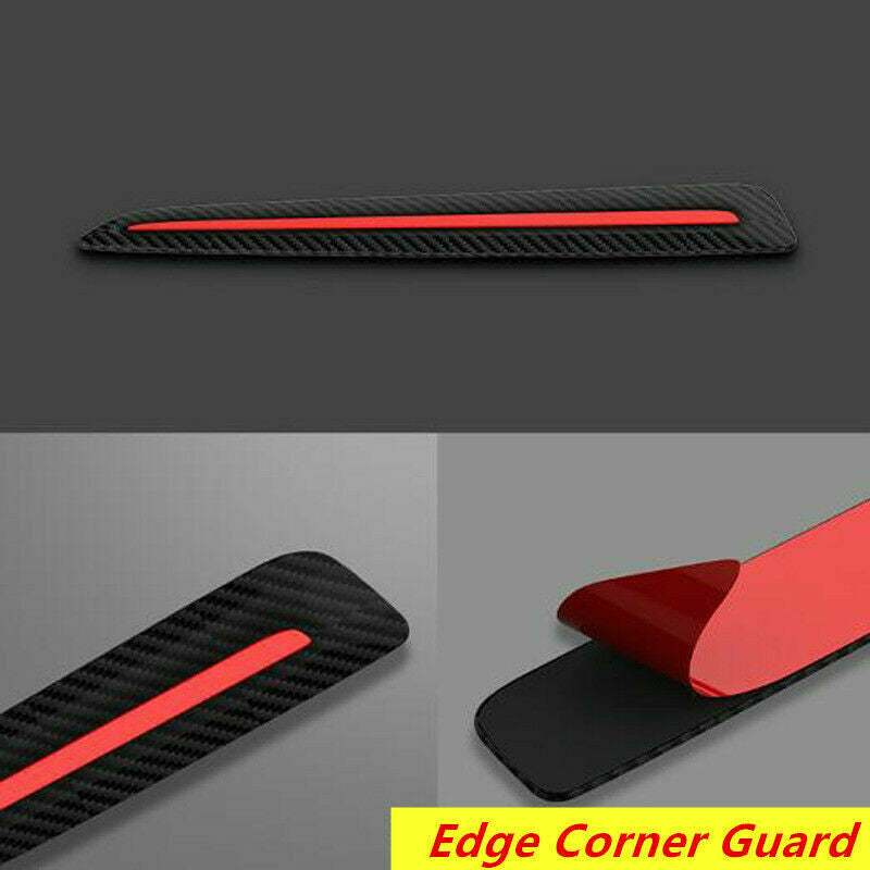 Universal Car Bumper Corner Protector Guard Cover Anti Scratch Rubber Sticker