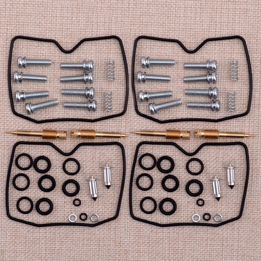 4Set Fit For EN450 454 LTD EN500 Carburetor Repair Rebuild Kit Part New v