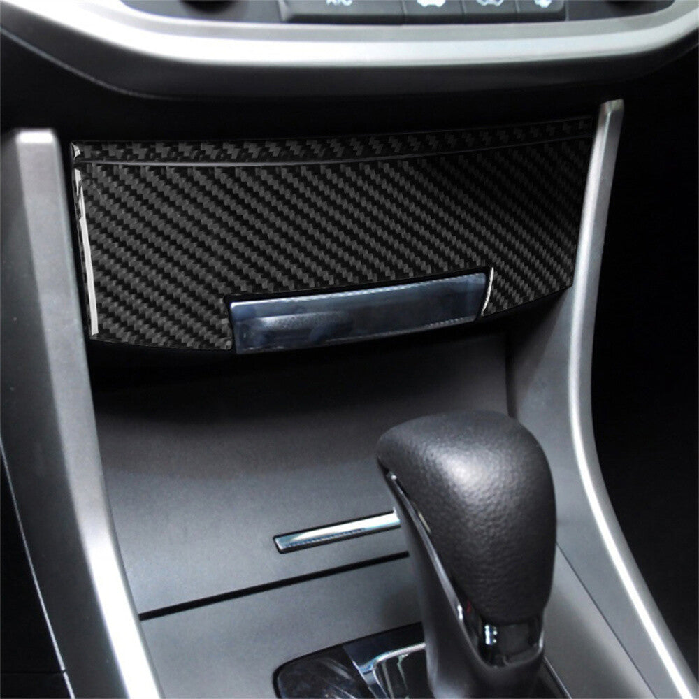 2¡ÁCarbon Fiber Central Control Storage Box Panel Trim for Honda Accord 2013-2017