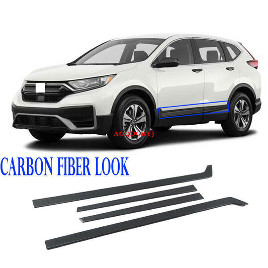 for Honda Crv Cr-v 2017-2022 Carbon Fiber ABS Side Door Body Molding Strip Trim