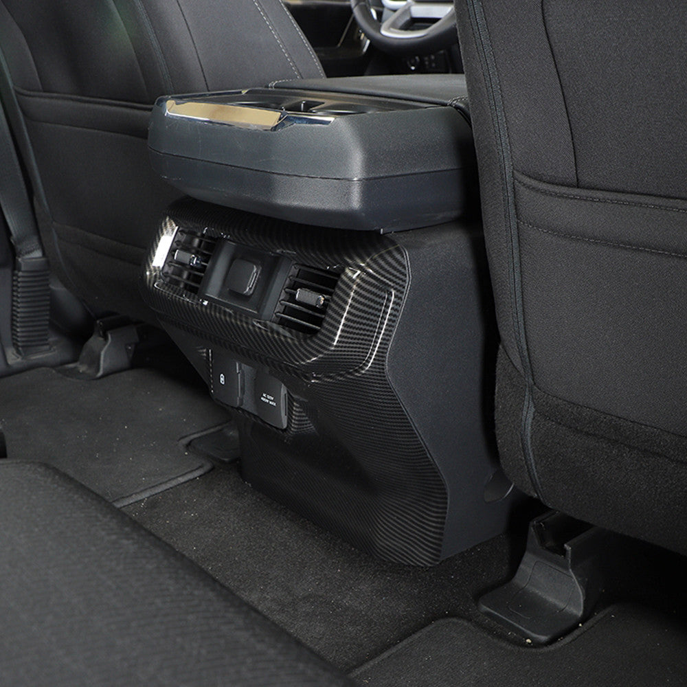 Carbon Fiber Front Rear Inner Door Panel Cover Trim  for ford  F150 21-23 F-150