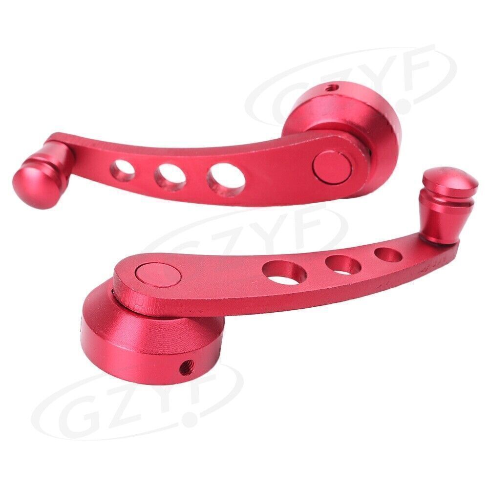 For 2x 120*38mm Window Crank Winder Door Glass Handle Kit Aluminum Q
