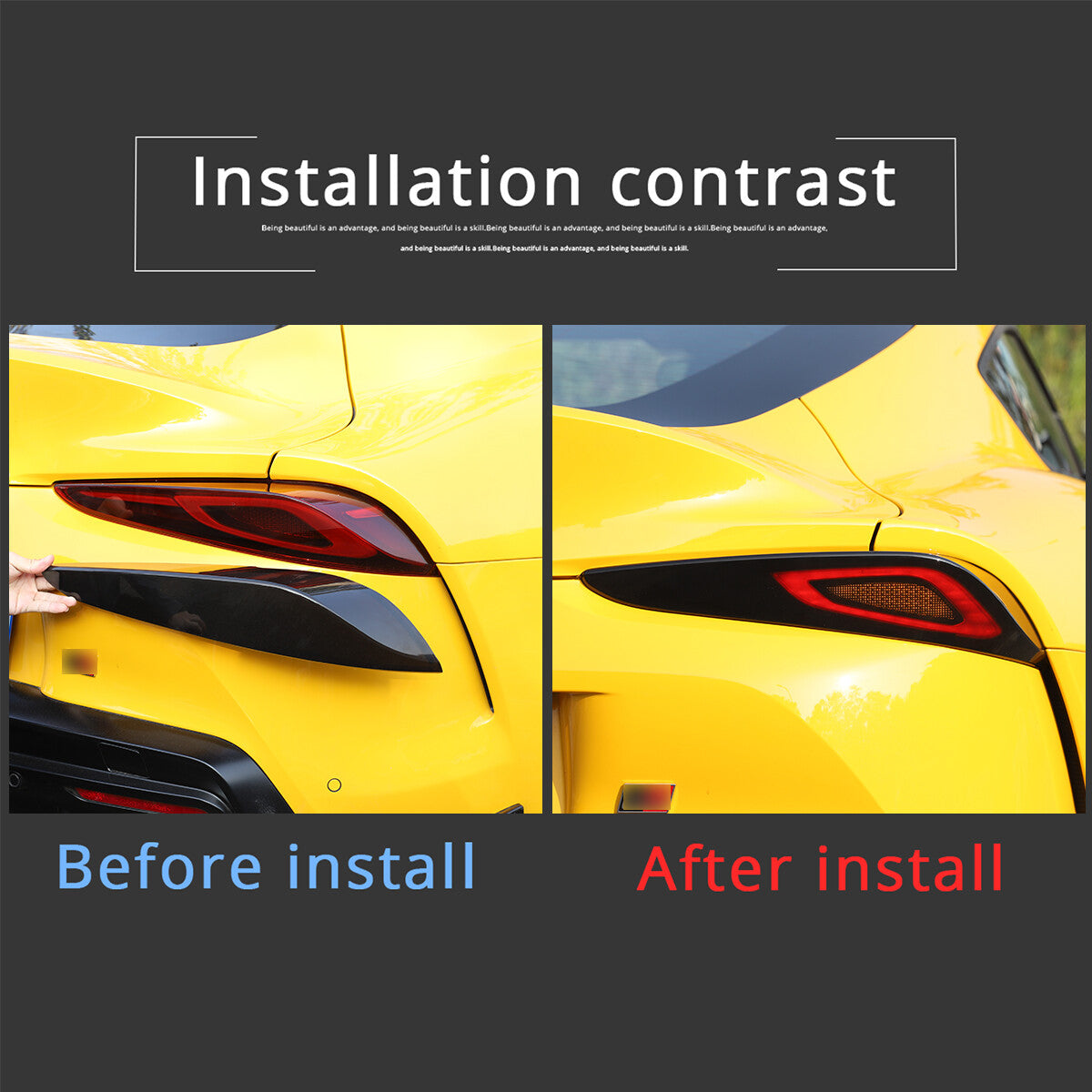 Carbon fiber exterior steering wheel frame decorative cover suitable for 86/ Sub@ru BRZ 17-21- v