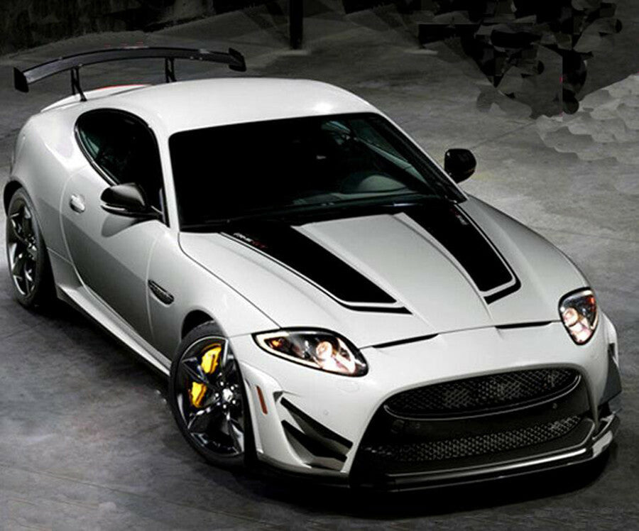 2Pcs Car Hood Bonnet Decor Decal Racing Sports Stripe Sticker Vinyl Wrap 85cm