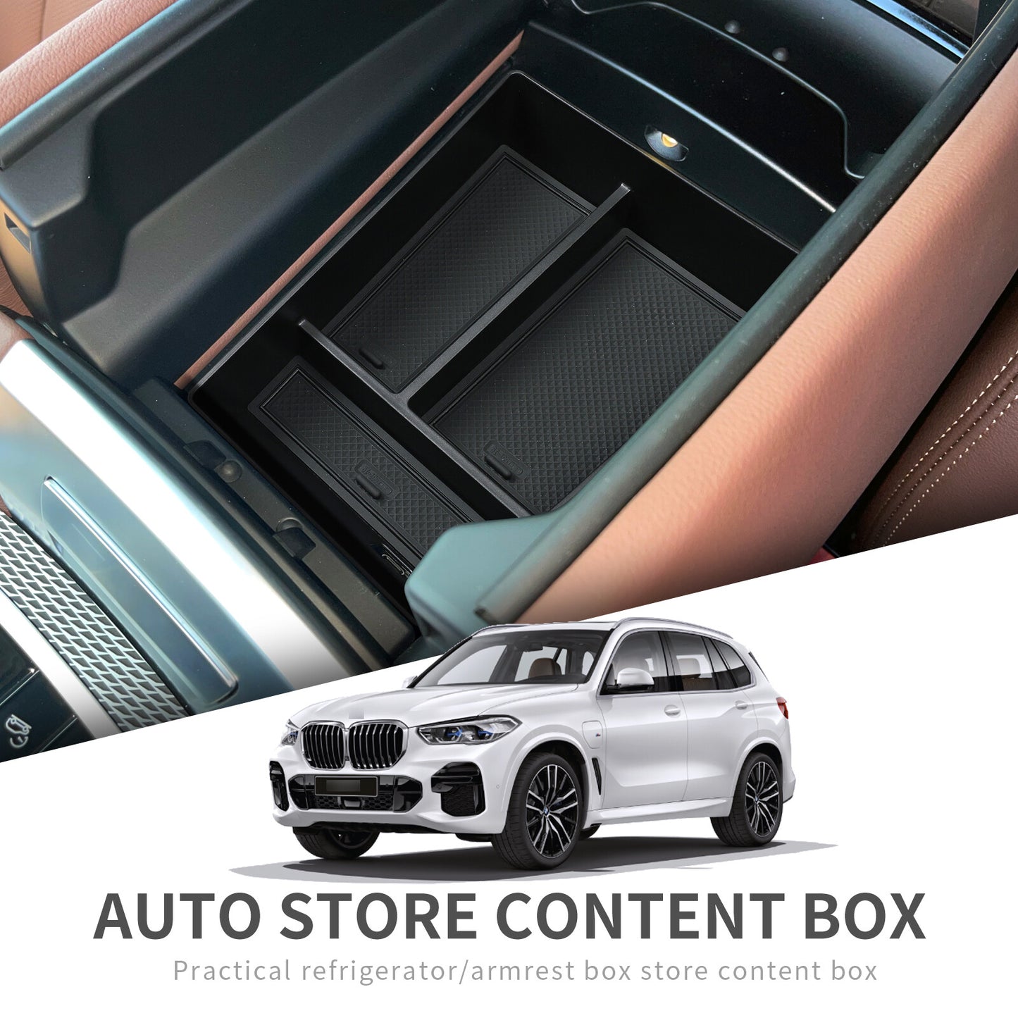Central Armrest box for BMW X5 X6 X7 2019-2022 Accessories Stowing Tidying