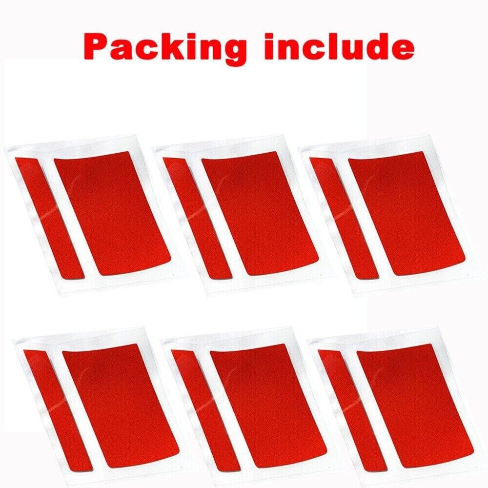 for Chevy Camaro SS Redline Wheel Rim Sticker Stripe Hash Marks Decal Parts Red n