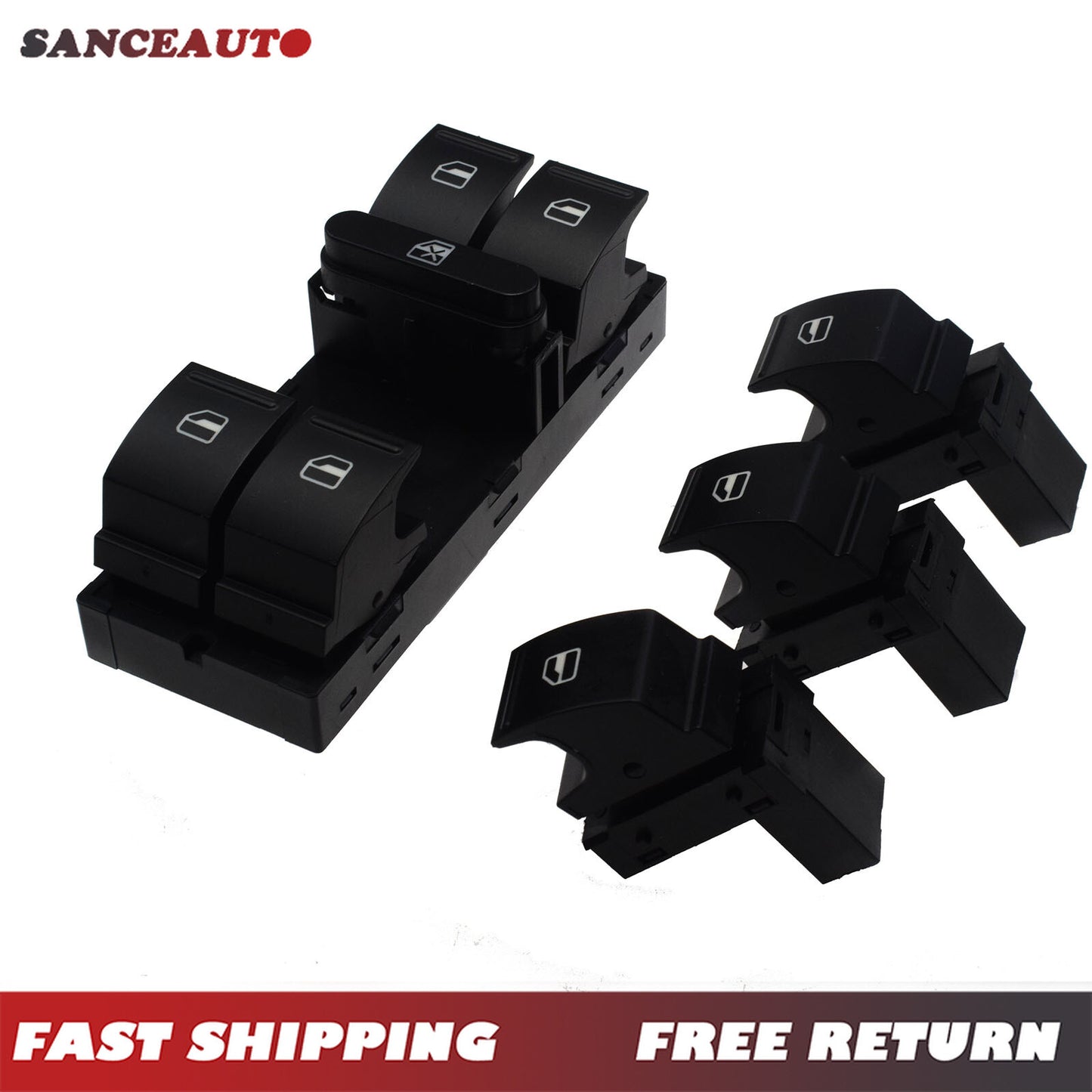 The brand new power window switch is suitable for Golf , for Jetta , and for Passat models 1K4959857B and 7L6959855B. n