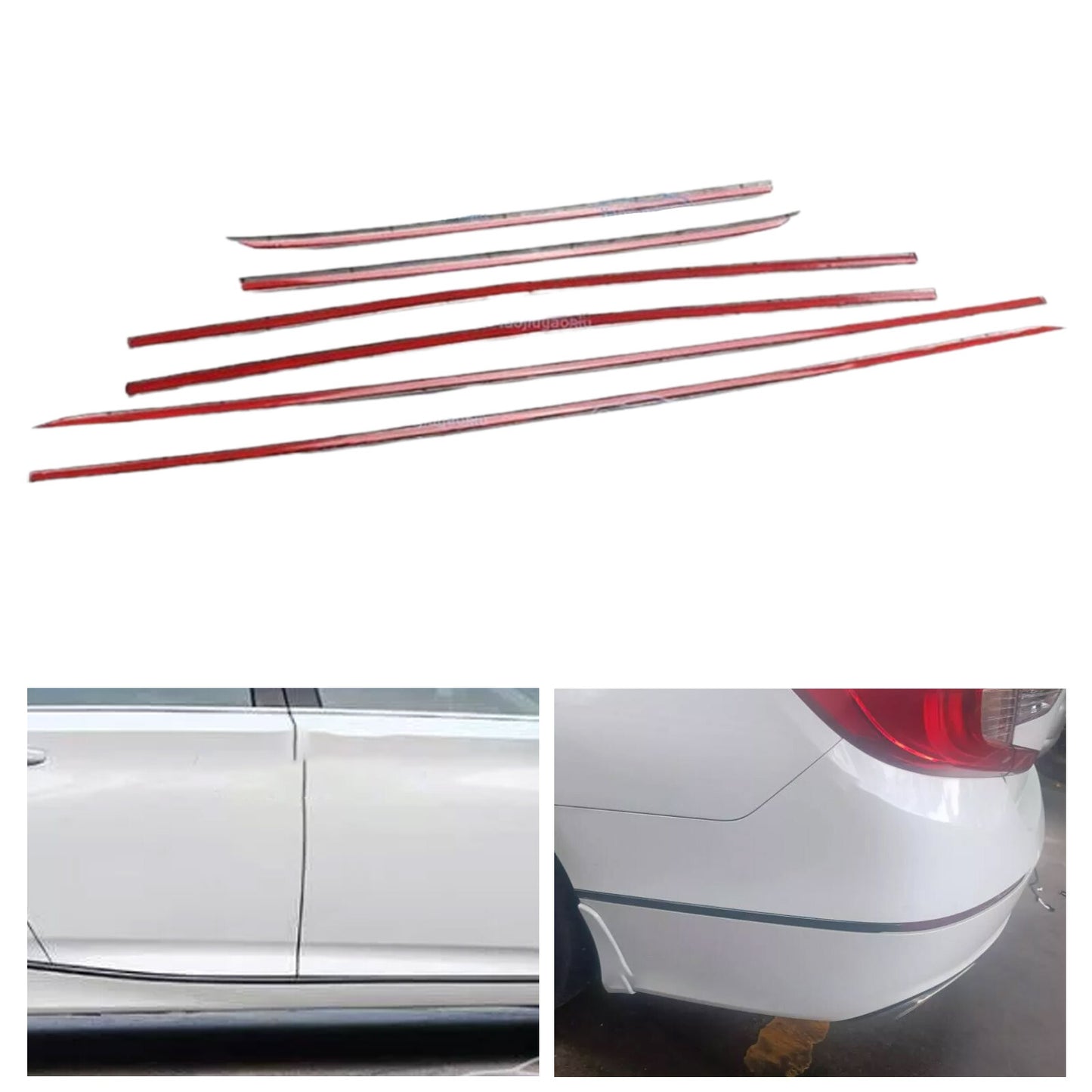 6-piece Gloss Black Side Door Body Cover Trim for Honda Accord 2018-2022