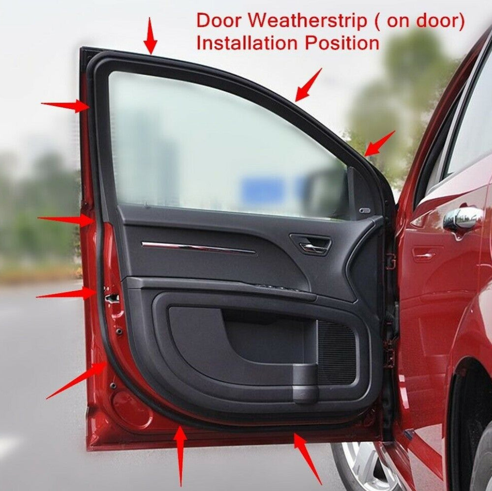 Suitable for Honda for Civic 2006 - 2011 door Weatherstrip 4-piece Slence open-end gaskets on doors.