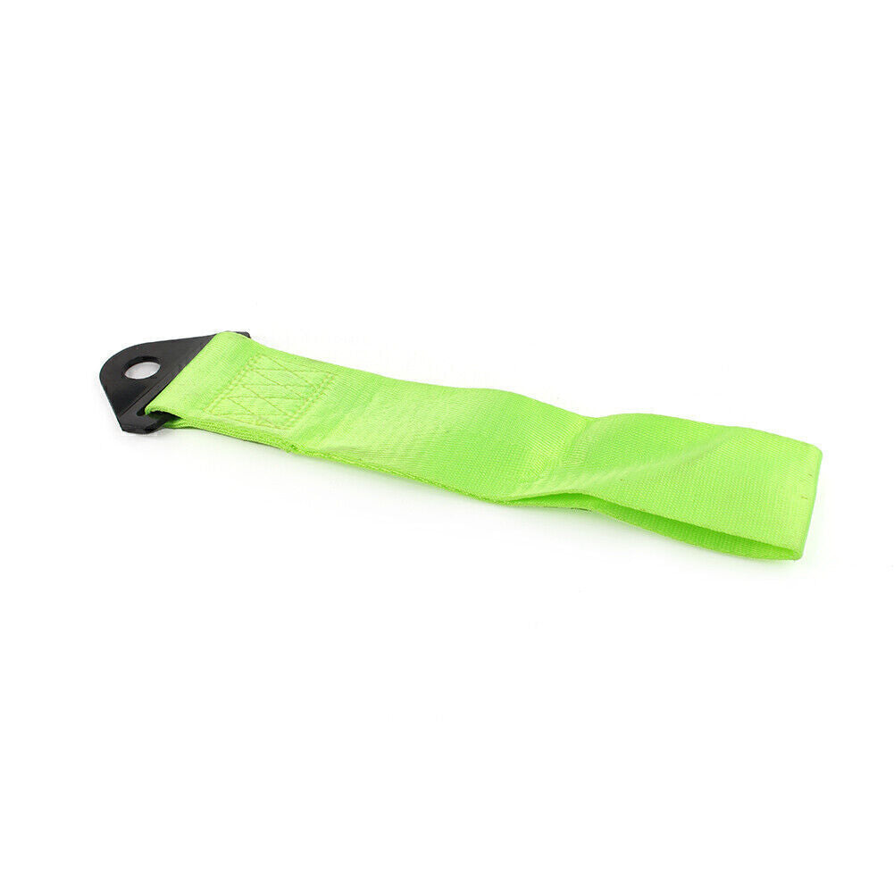 Racing Car Green Towing Strap Belts Rope Rally Hook Universal Rear/Front Bumper Q