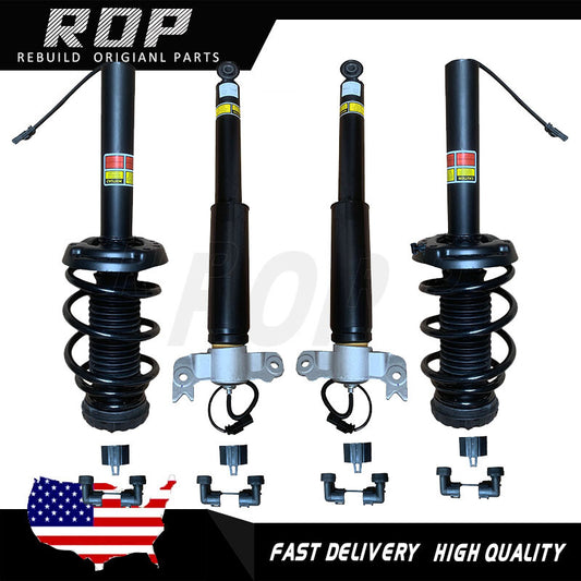 4Pcs Front Rear for 13-19 for Cadillac XTS 3.6L Shock Absorber Struts w/ Electric