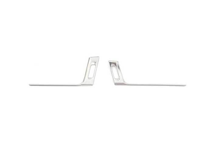 for Camry 2018-2022 Silver Steel Front Side Vent Overlay Cover Trim 2PCS n