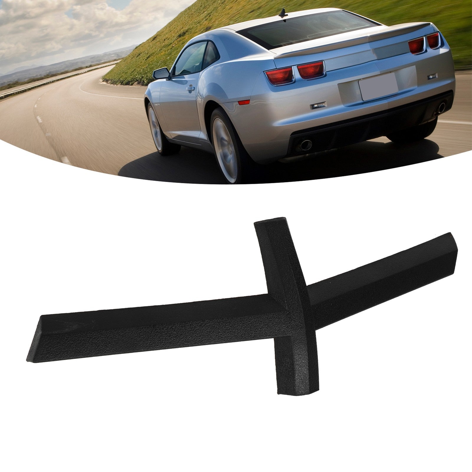 Front Grill Bow Tie Insert Black ABS Car Front Grill Emblem Bow Tie Removes