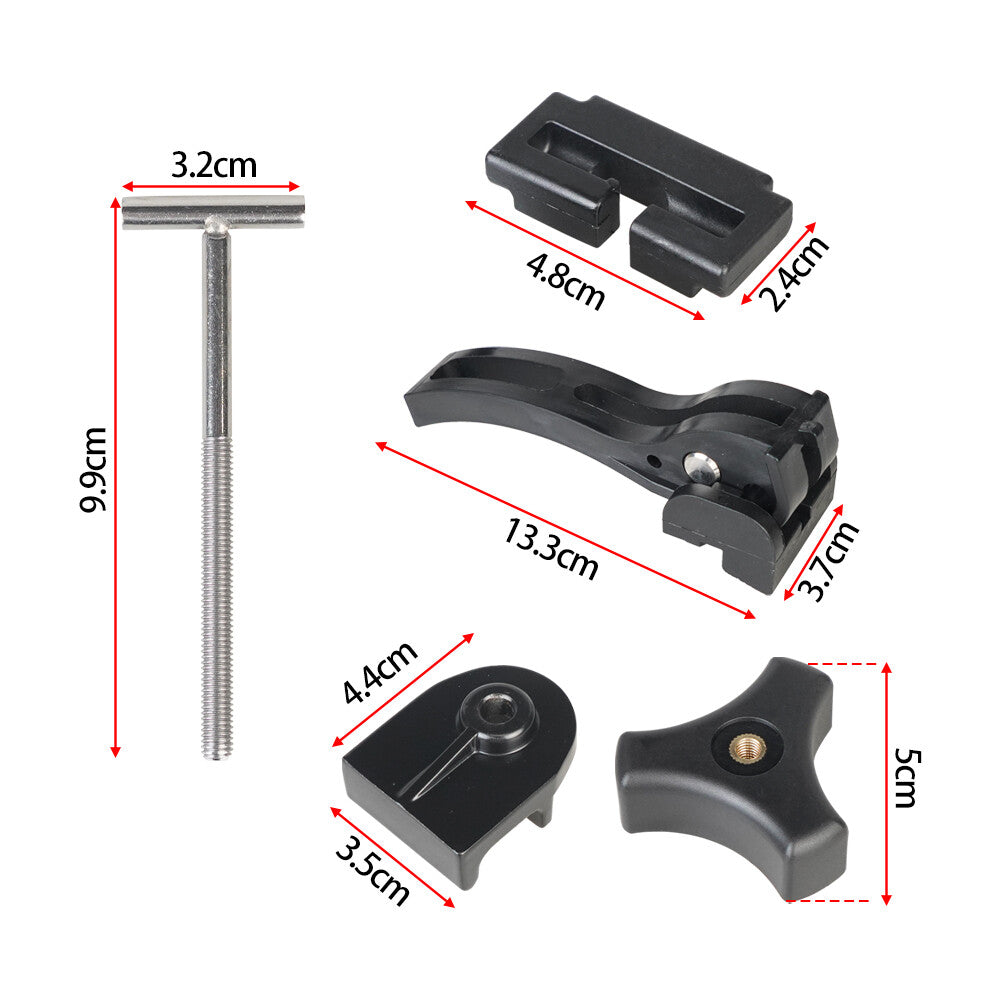 Replacement Part Hard Tri-Fold Tonneau Cover-6*T-Bolt Rear&Front Clamp Universal Q