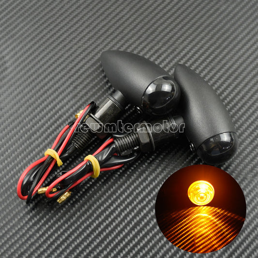 2X Turn Signal Indicator Flasher Light Fit for Harley 883 Bobber Chopper Matte Q