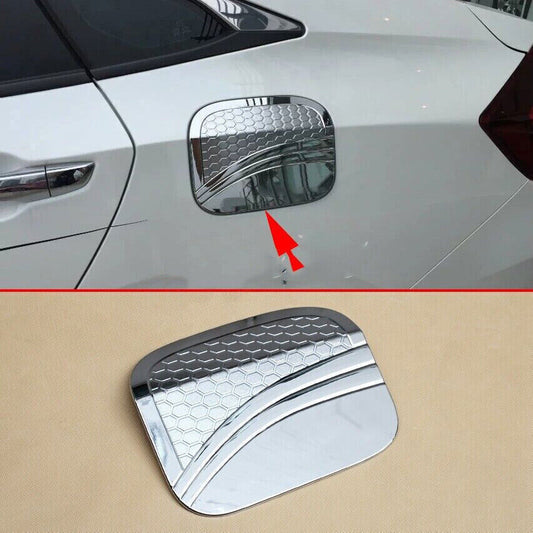 1X for Honda for Civic Sedan 2019-21 ABS Chrome Fuel Filler Gas Tank Cap Cover Trim