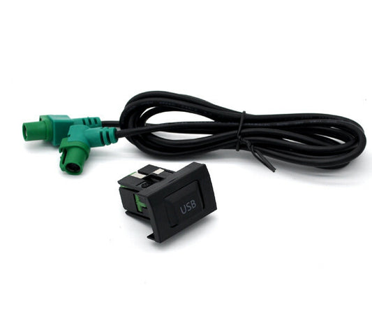 Cable Dash Retrofit USB connector socket for VW for Golf Transporter T5.1 for Audi for Skoda v
