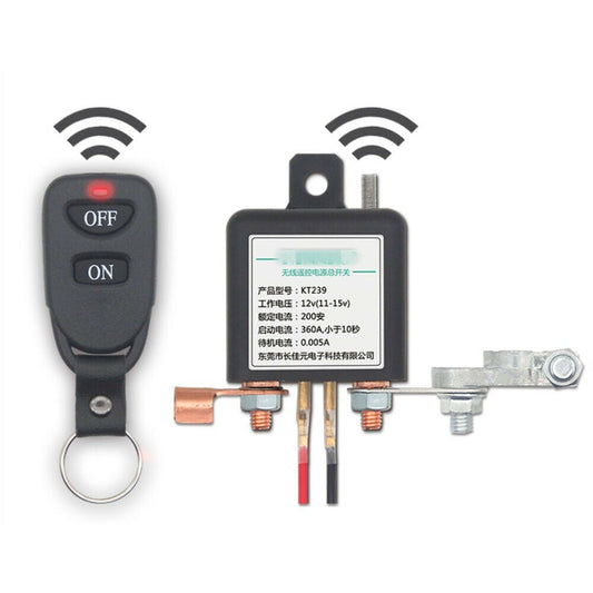 Car Truck Camper 12V Battery Isolator Disconnect Cut Off Switch W/2 Remote New n