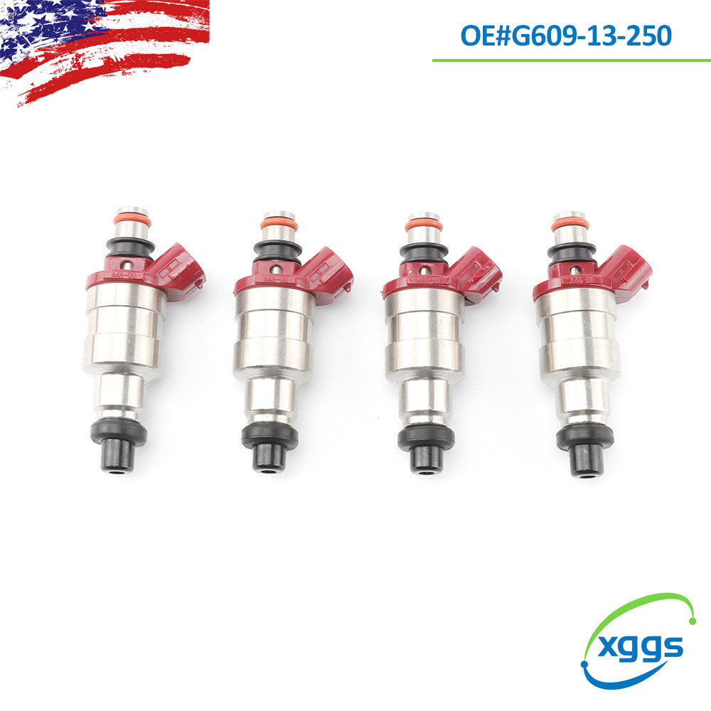 4PCS Fuel Injectors for 90-94 for Mazda MPV B2600 2.6L I4 G609-13-250 FJ400 A46-00